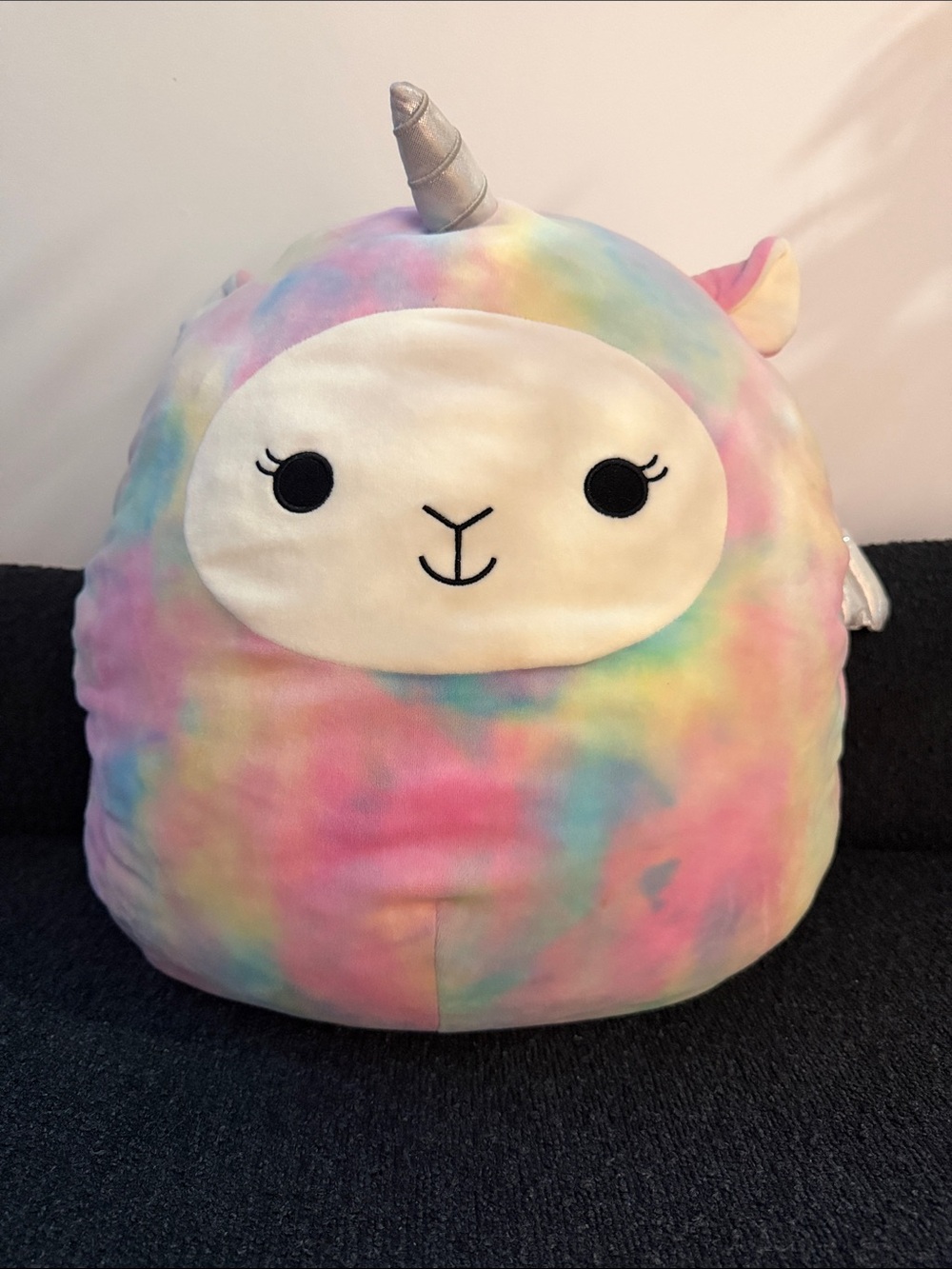 16" SQUISHMALLOW LUCY-MAY RAINBOW TIE DYED LLAMA UNICORN